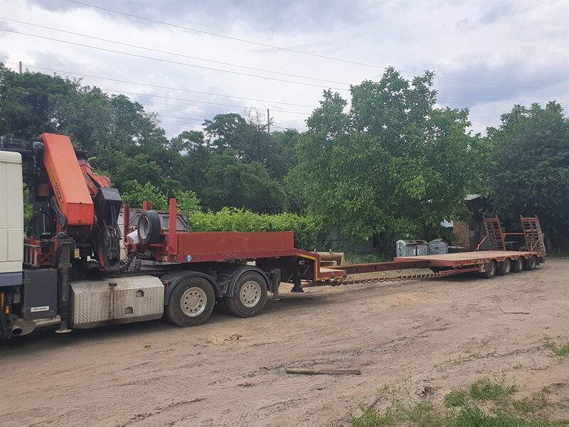 Короткий кузов до тягача — монтажні роботи