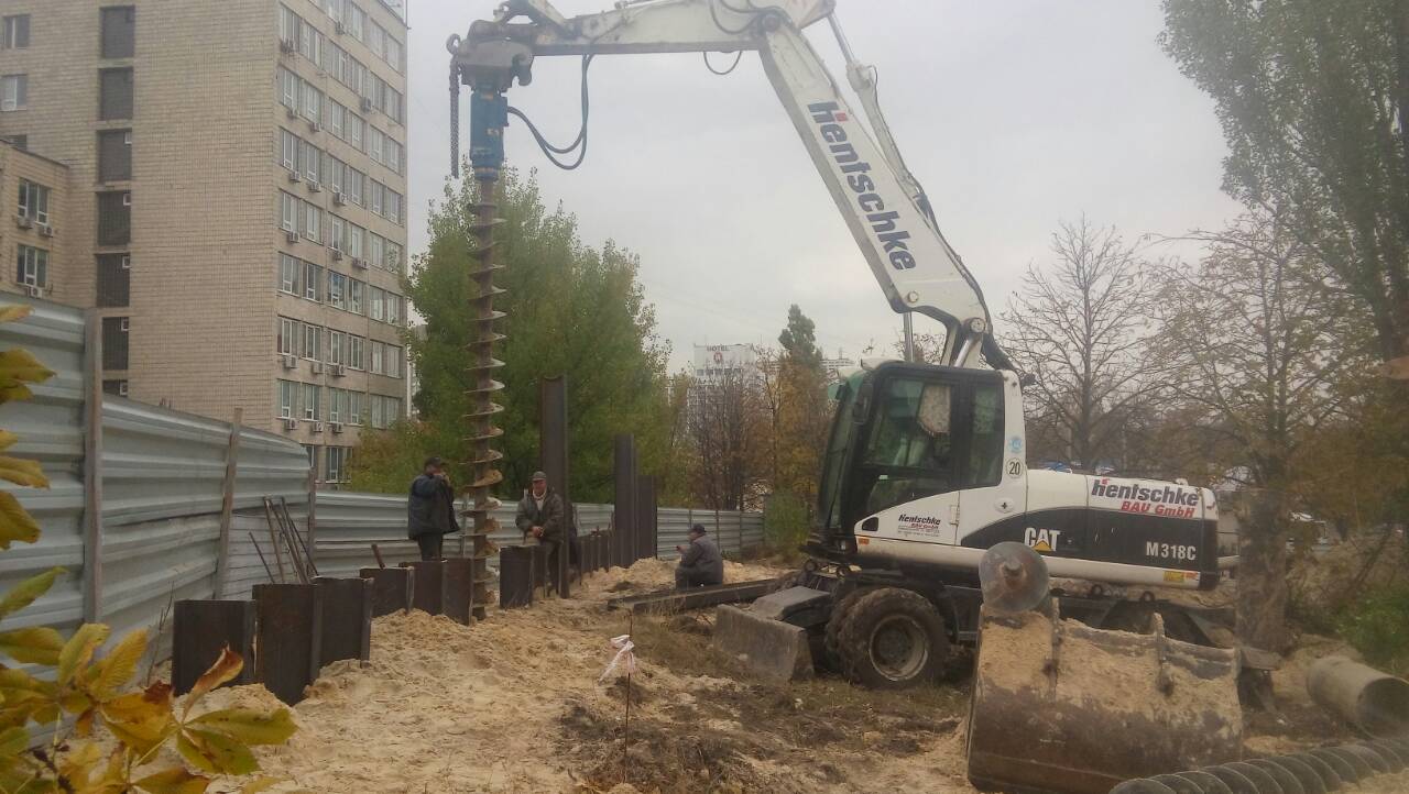 Підпірні стіни з буронабивних паль — БМК "Місто Груп"